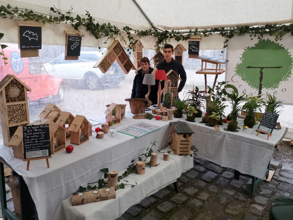 Théotime et Briac sur le stand