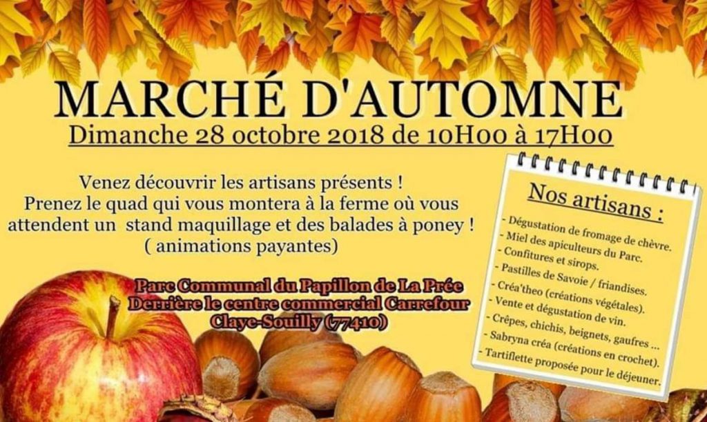 Affiche du marché d'automne à Claye-Souilly