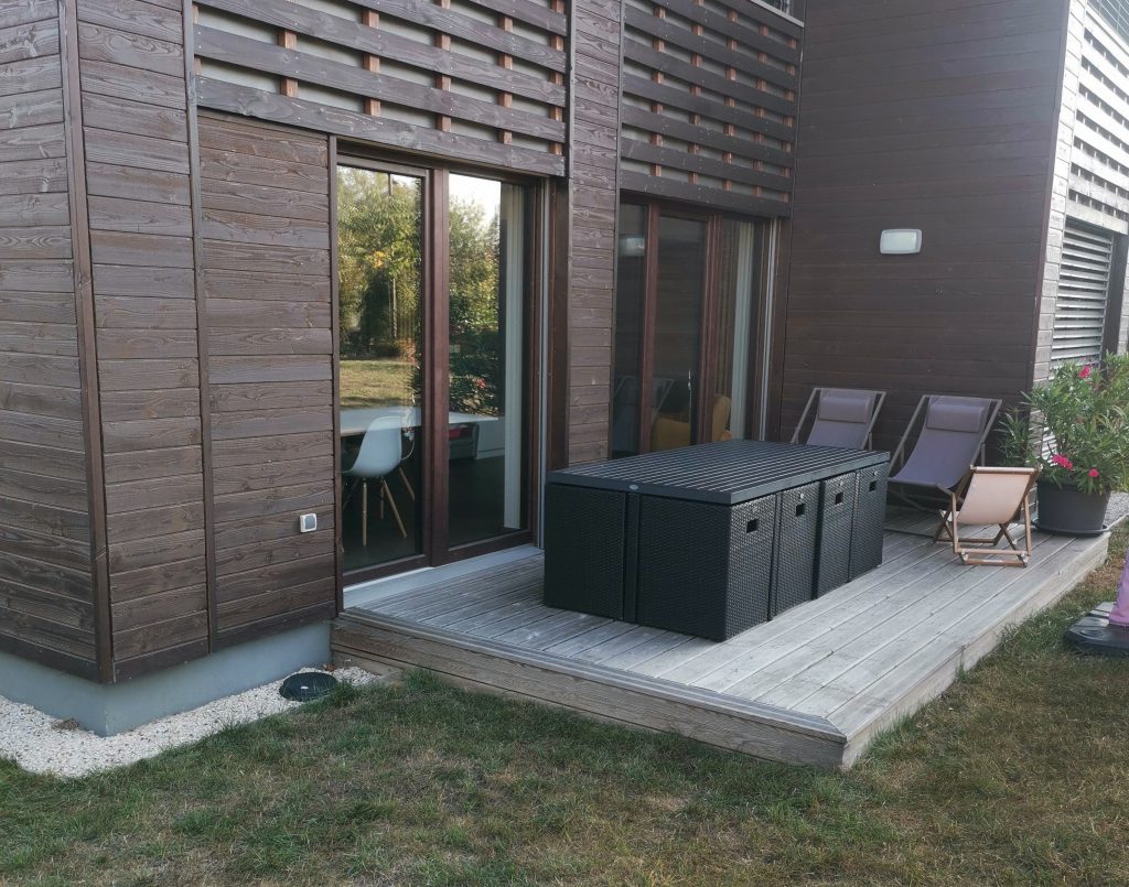 Photo avant début de chantier d'une terrasse
